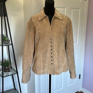 100% leather woman’s Coldwater Creek jacket size large